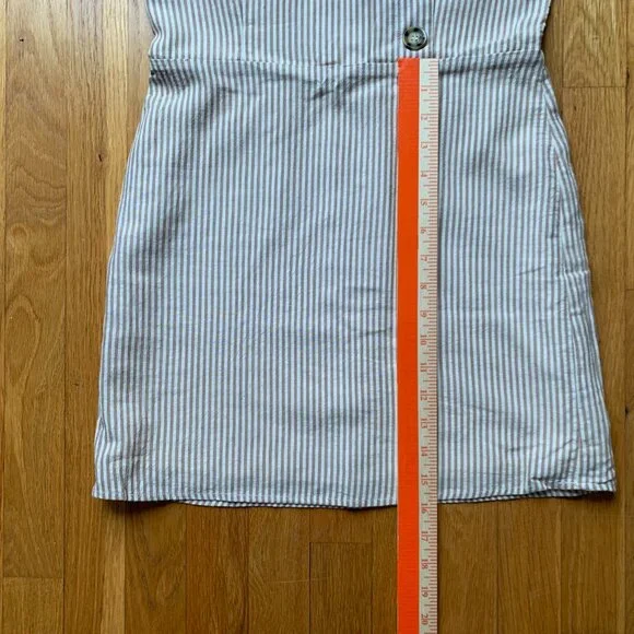 Altar'd State Striped Dress Womens Small Tan and White - Picture 8 of 15